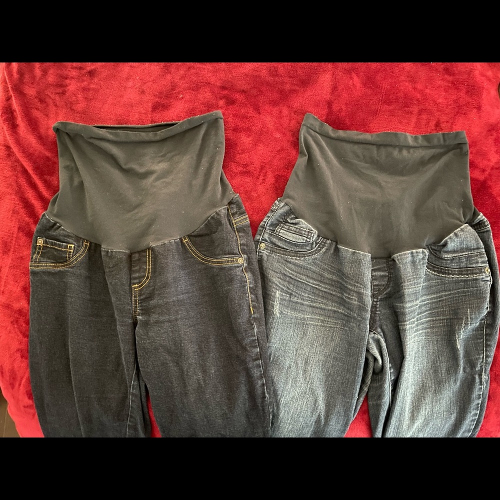2 Pack Bundle Maternity Jeans - image 1